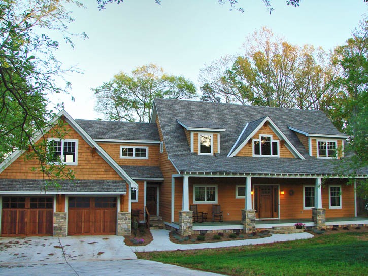 South Carolina post and beam lake home