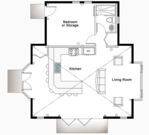 Custom Pool House Floor Plan