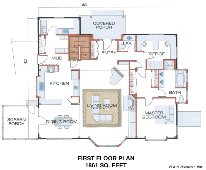 The Lyme(#5709)-First Floor Plan