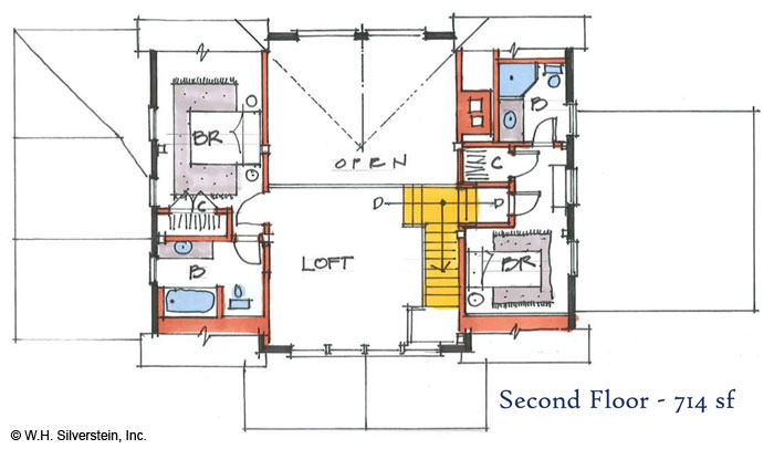 The Cobb Meadow (T00450)-Second Floor Plan