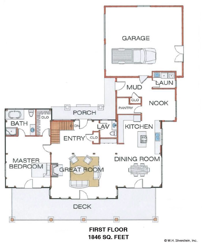 The Grand Lake (5609)- First Floor Plan