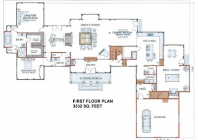 The Knoxville(#5729)-First Floor Plan