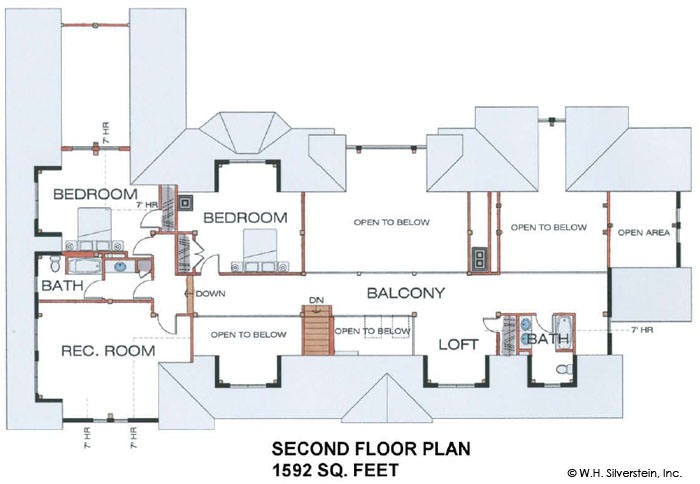 The Laconia (5944)-Second Floor Plan