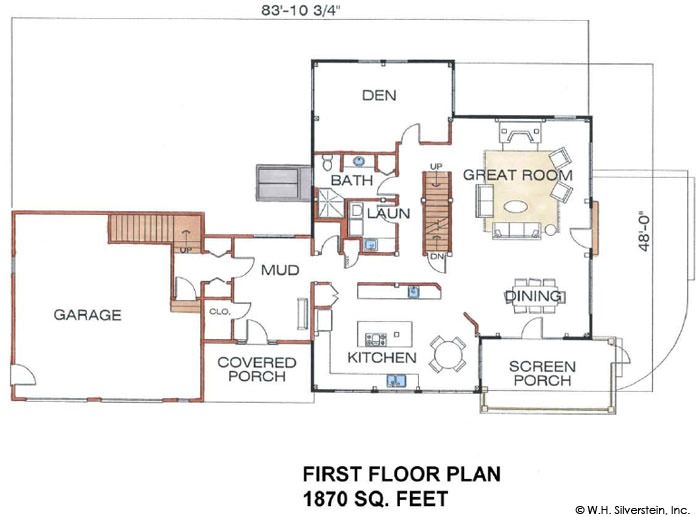 The North Pomfret (T00014)-First Floor Plan