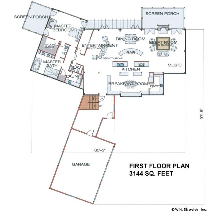 The Six Mile (6078)-First Floor Plan
