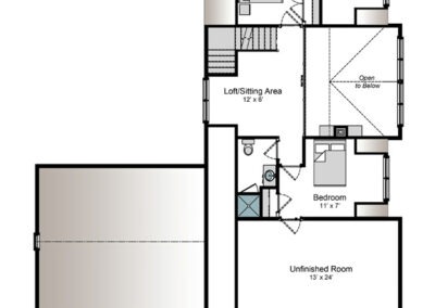 Gilmanton NH T00834 floor plan - Second floor
