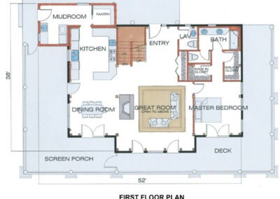 The Waterford (5971)- First Floor Plan