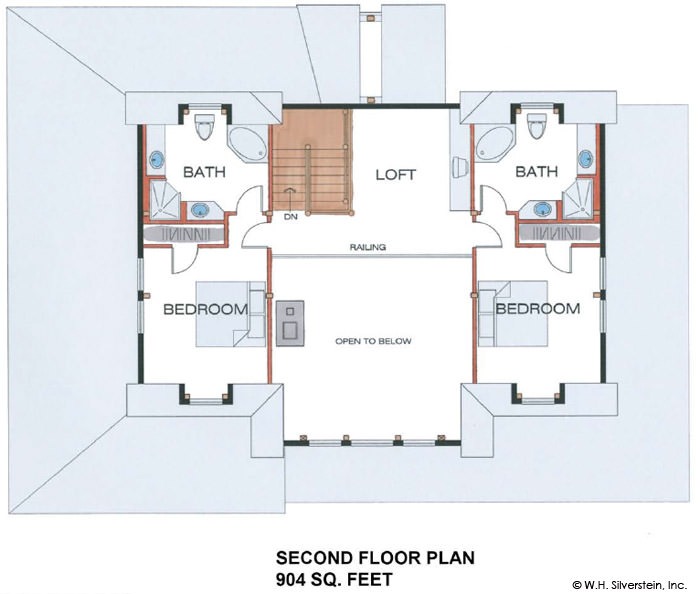 The Waterford (5971)- Second Floor Plan