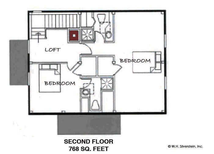 Cottage I- Second Floor Plan