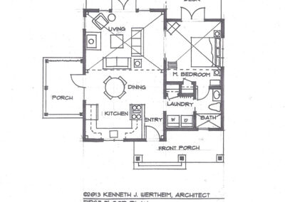 Foxtail cabin first floor plan