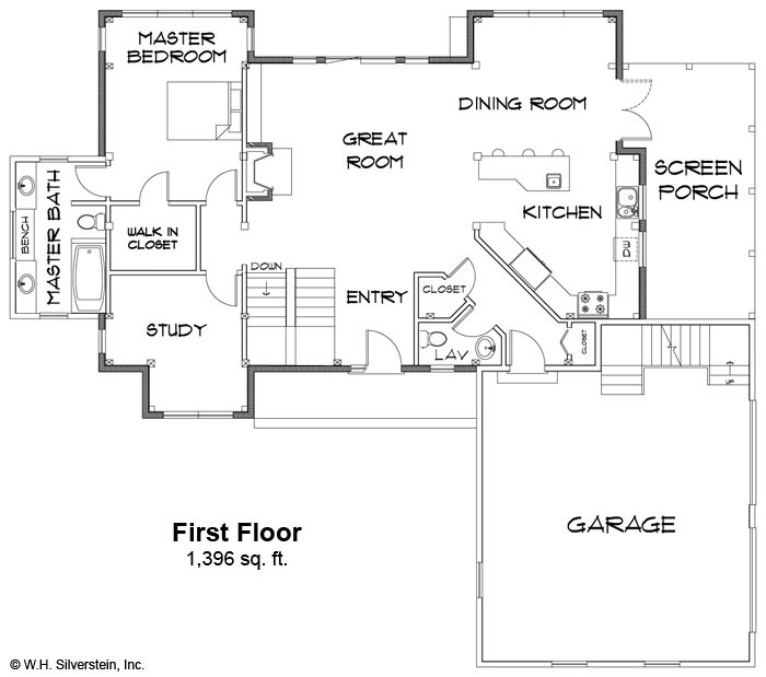 The Harvest Hollow- First Floor Plan