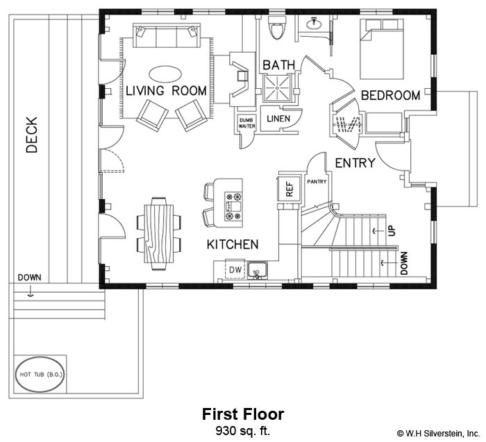 The Kingdom Cottage-First Floor Plan