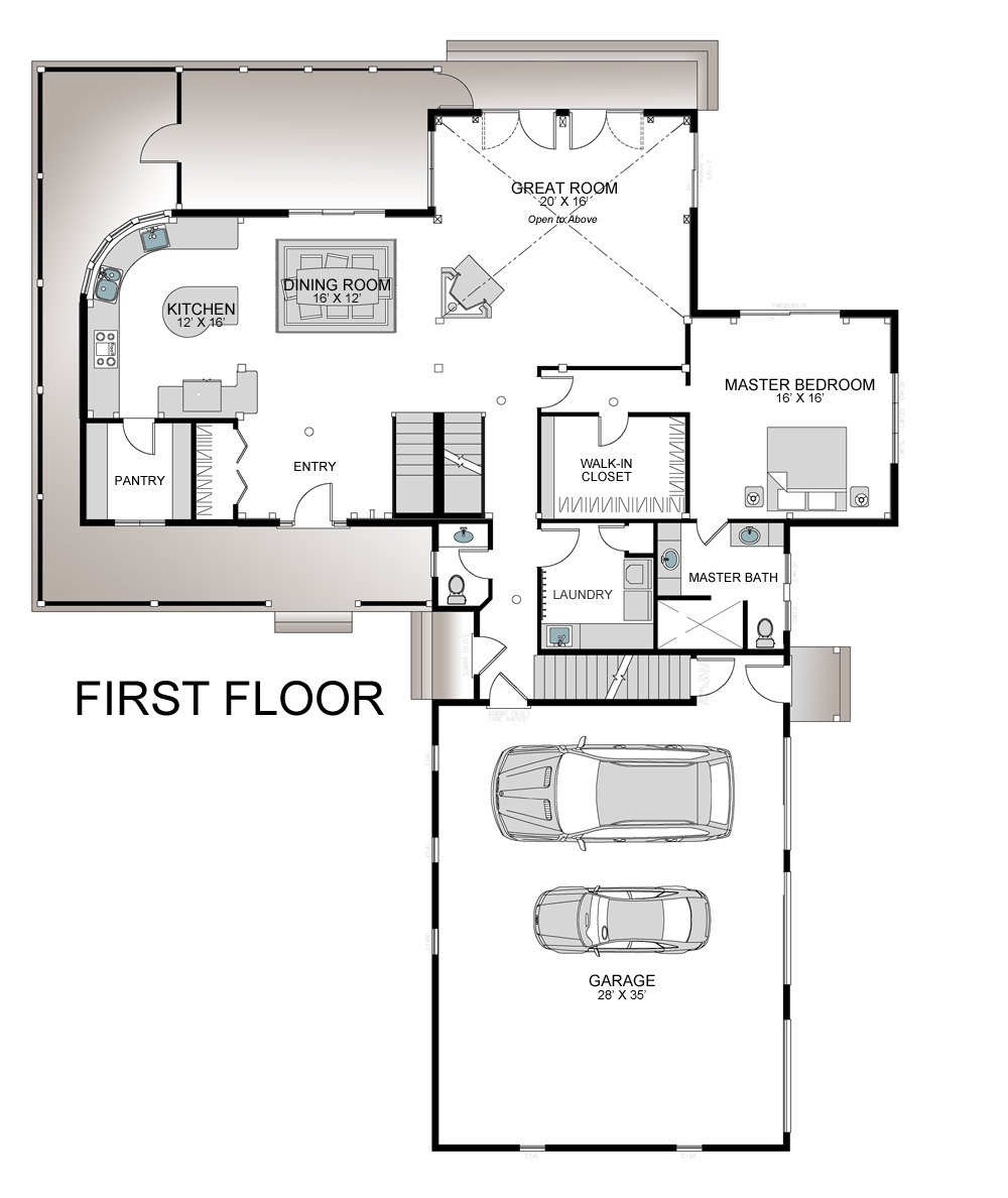 Hancock, MD (T00695) first floor plan