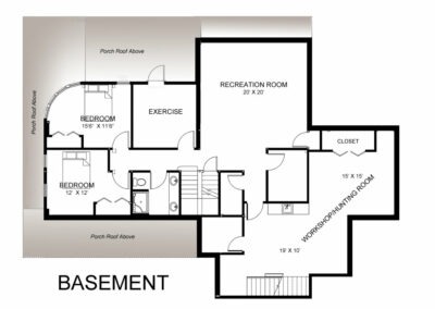 Hancock, MD (T00695) basement floor plan