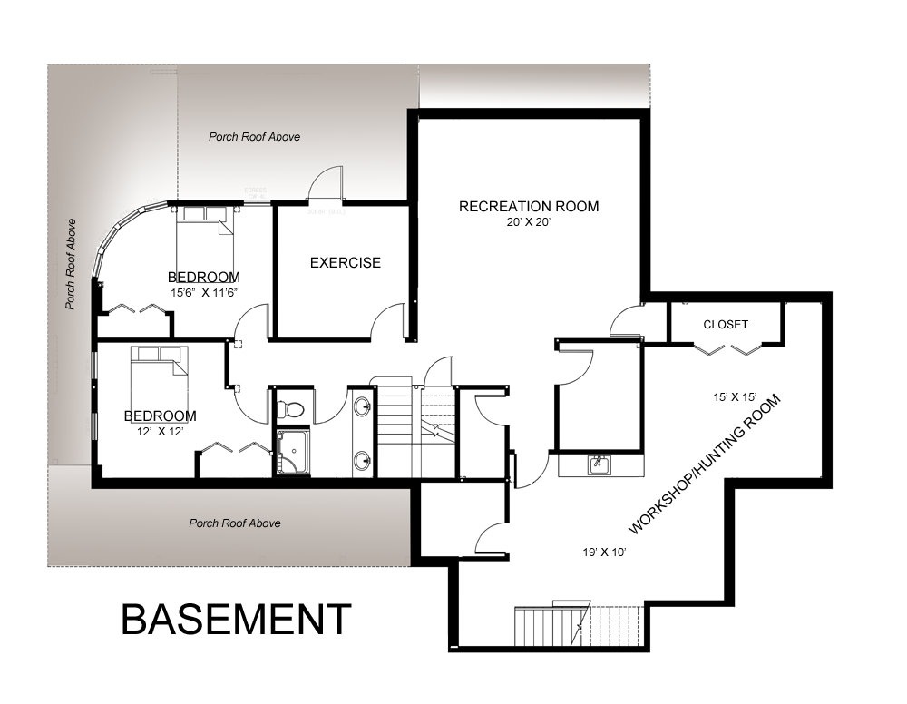 Hancock, MD (T00695) basement floor plan