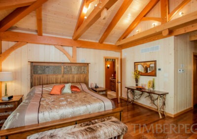 Hancock, MD (T00695) bedroom with timber frame ceiling