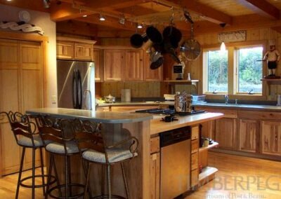 Timber Bay Bed & Breakfast, AK (5402) kitchen with large island with bar seating