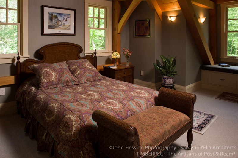 Bedford, NH (5943) bedroom featuring timber frame