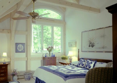 Lake Shore, NH (4226) bedroom with cathedral ceiling