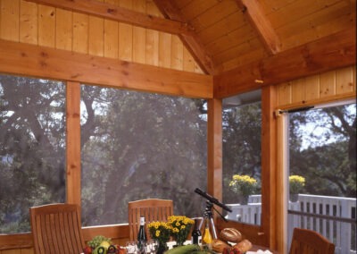 Placerville, CA (4520) dining space in screen porch