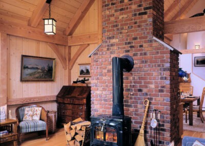Condon, MT (4639) woodstove and brick chimney