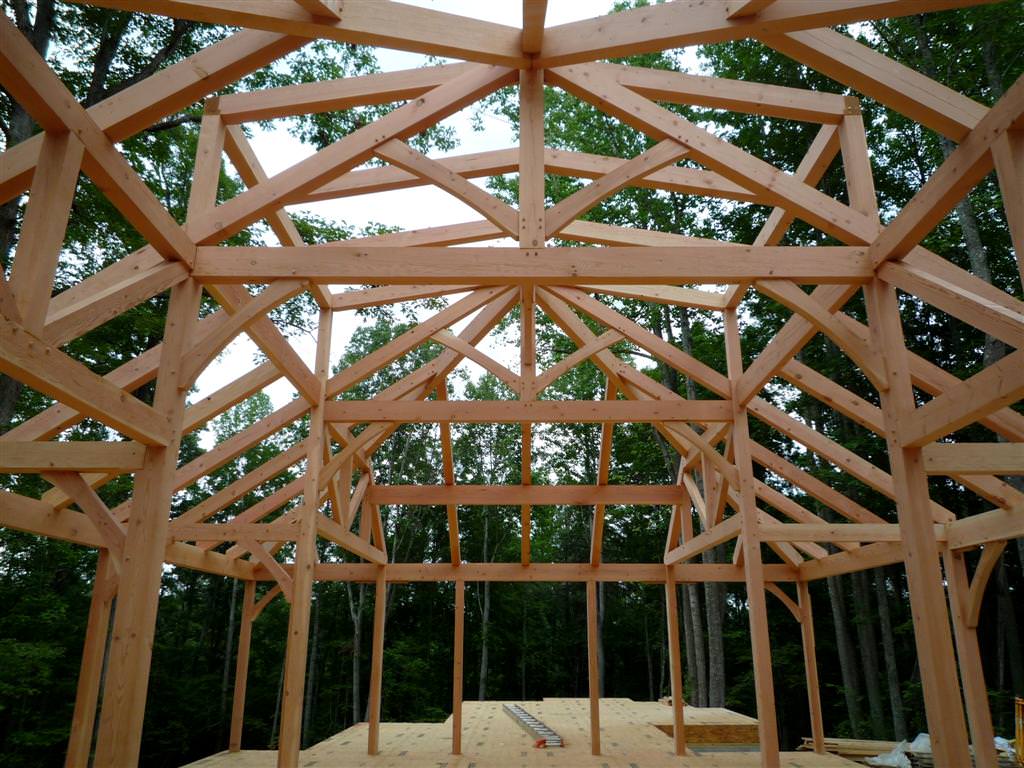 Contemporary Home Earlysville, VA (T00429) construction of timber frame