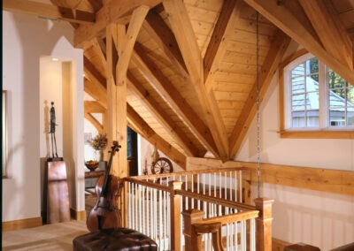 5066 Florence Cottage loft area showing timber framing