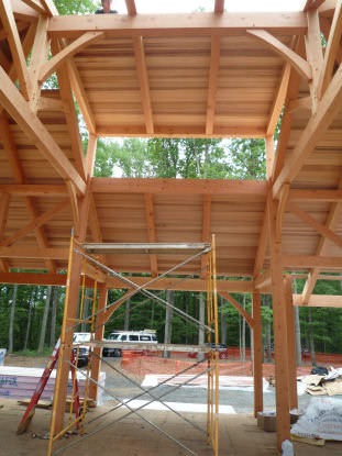 Contemporary Home Earlysville, VA (T00429) construction timber frame