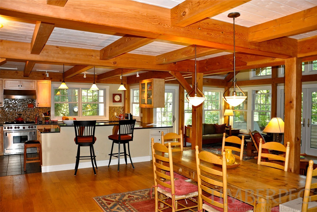 Wellesley, MA (5570) interior showing dining area and kitchen beyond