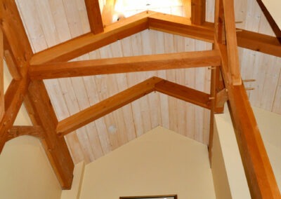 Wellesley, MA (5570) view of timber frame ceiling