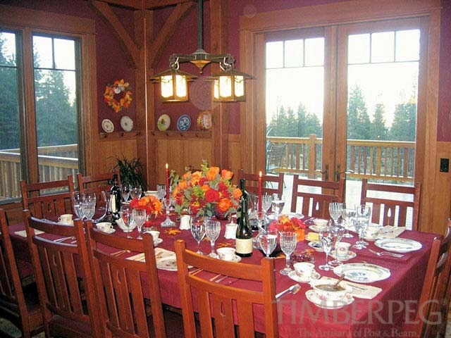 Jobs Peak, NV (5679) dining room with view and doors out to deck