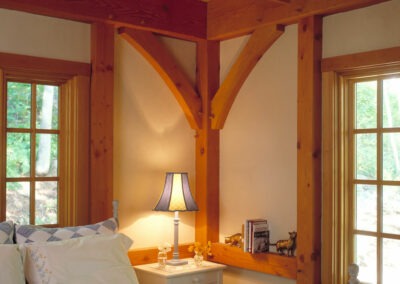 Hawk Mountain (5750) bedroom featuring timber frame including decorative timber accents