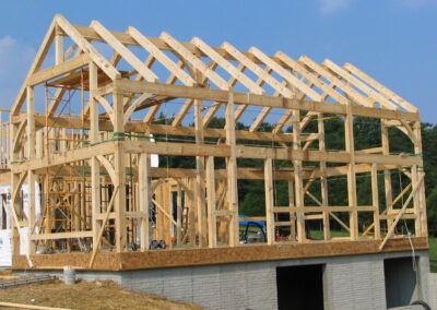 Crozet, VA (5838) timber frame construction