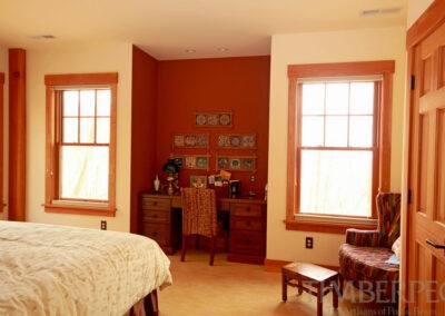 Stoney Creek, VA (5902) bedroom featuring large windows and bump out office space