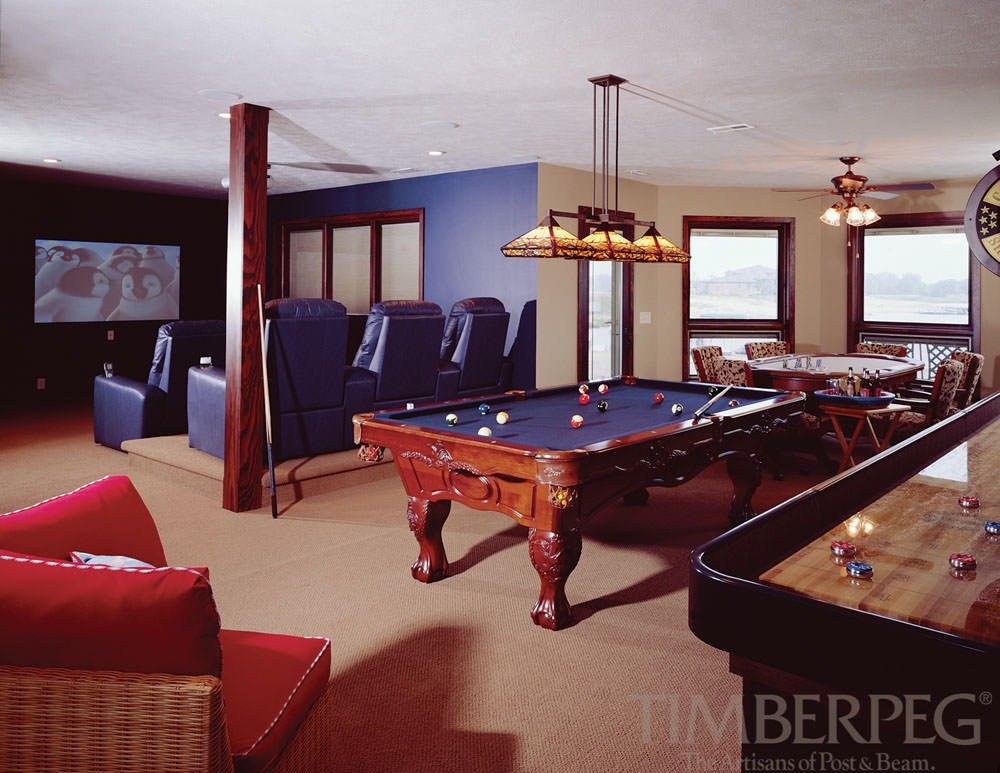 Ashland, NE (5920) recreation room featuring pool table and small home theater