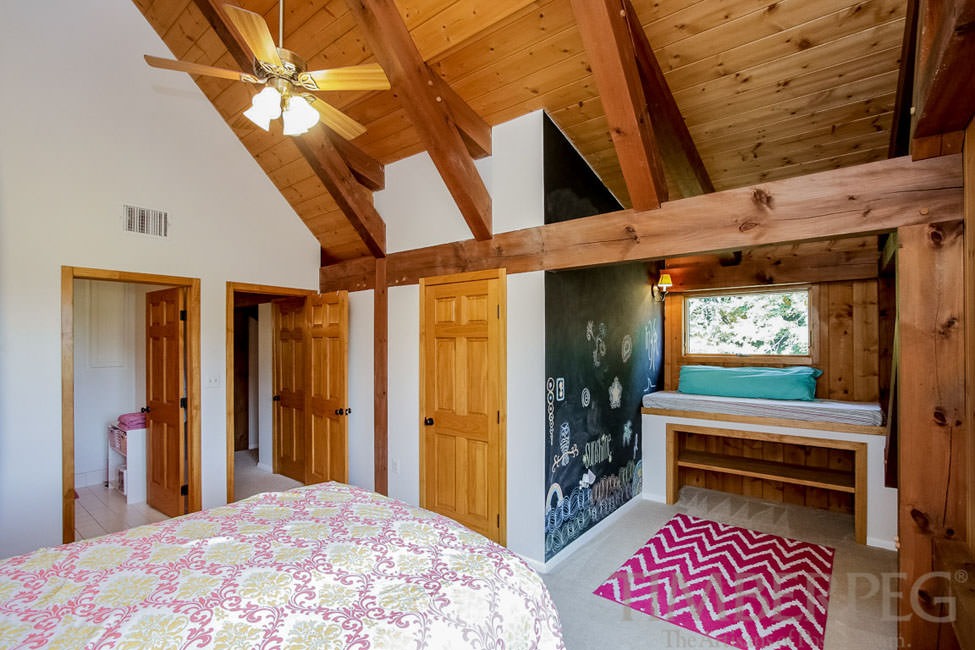 Purcellville, VA (5940) bedroom with timber frame,