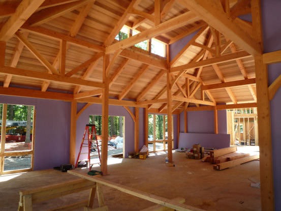 Contemporary Home Earlysville, VA (T00429) construction from interior
