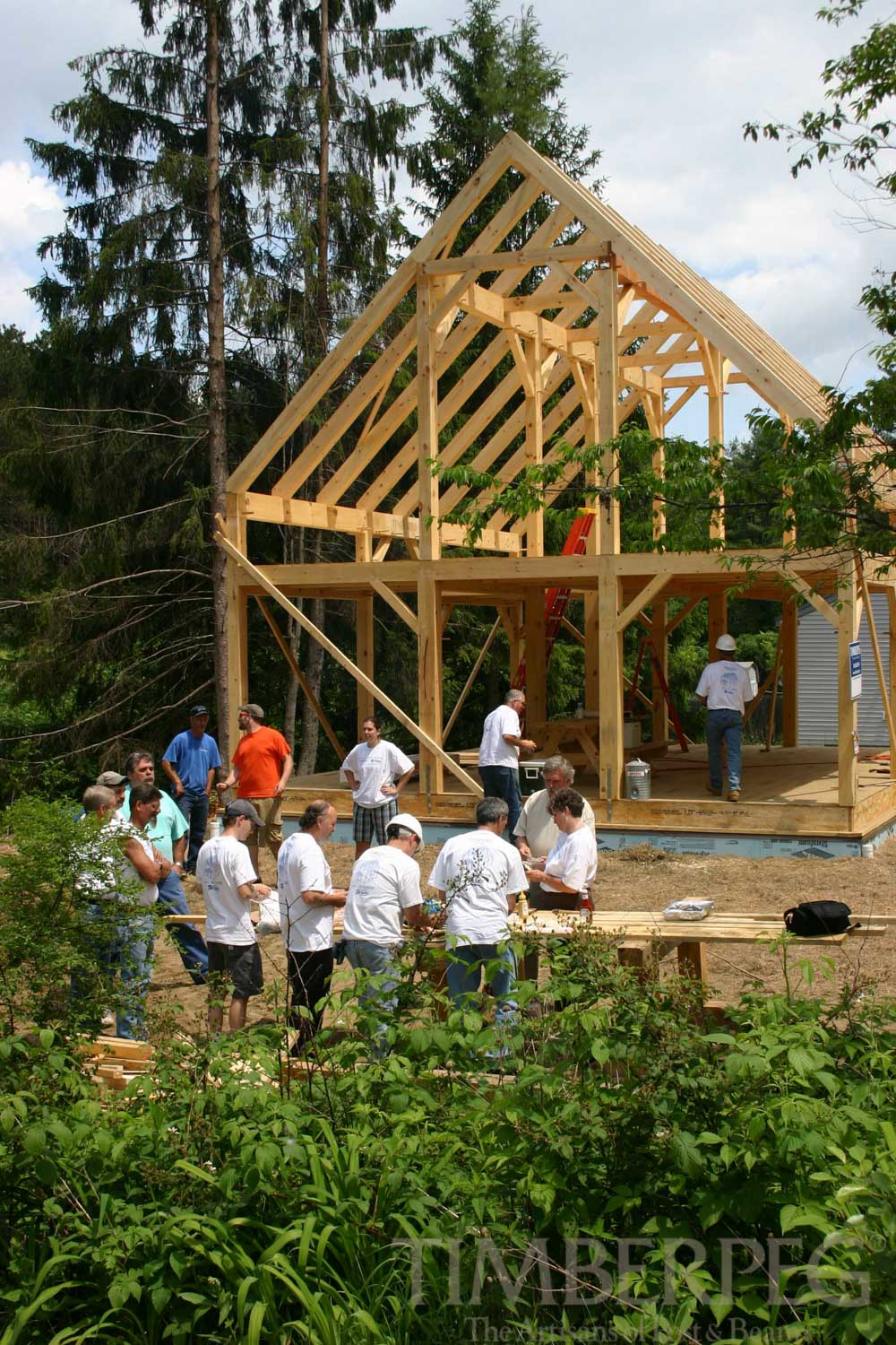 Habitat For Humanity, VT (T00212) timber frame construction