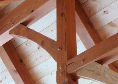 Free Union, VA (T00373) close up of timber frame ceiling