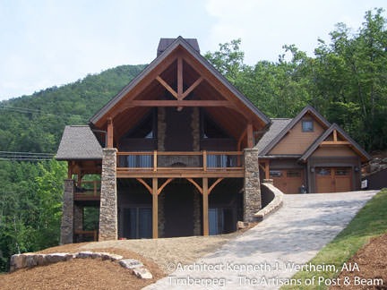 Black Mountain, NC (T00427) exterior view from driveway