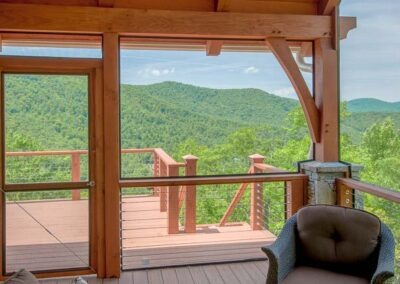 Arden, NC (T00791) screen porch view of mountains