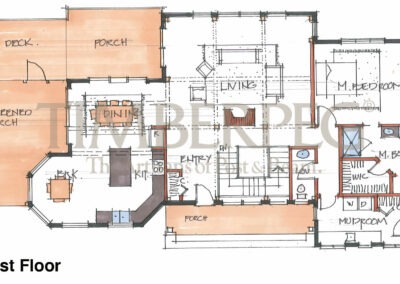 Seneca View Main Level (T00628) first floor plan