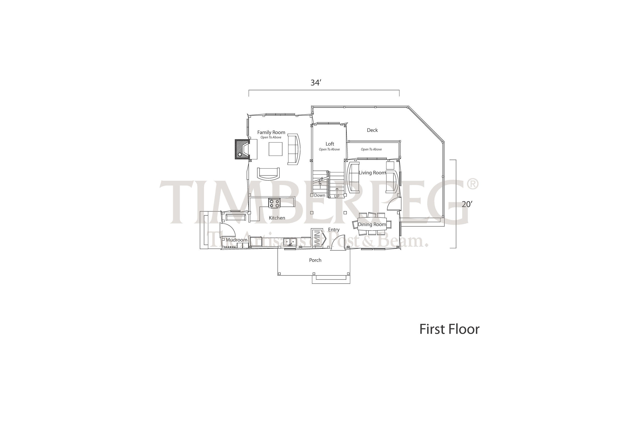 Katahdin 2460 first floor plan