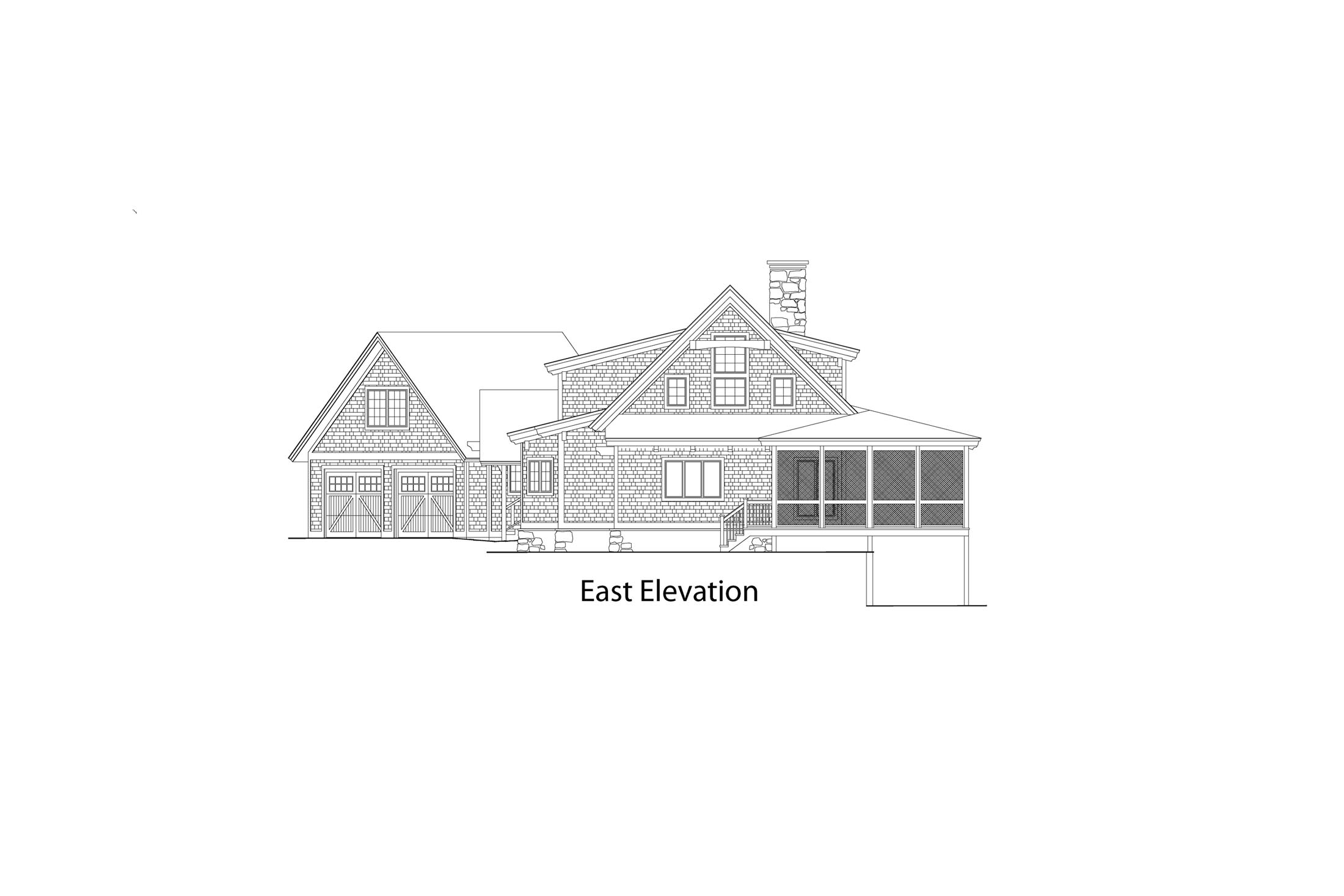 Lassen 2600 East elevation drawing