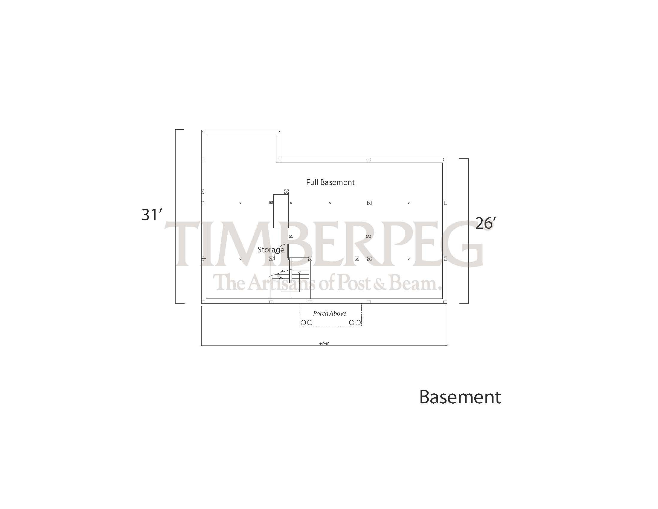 Tisbury 2000 basement floor plan
