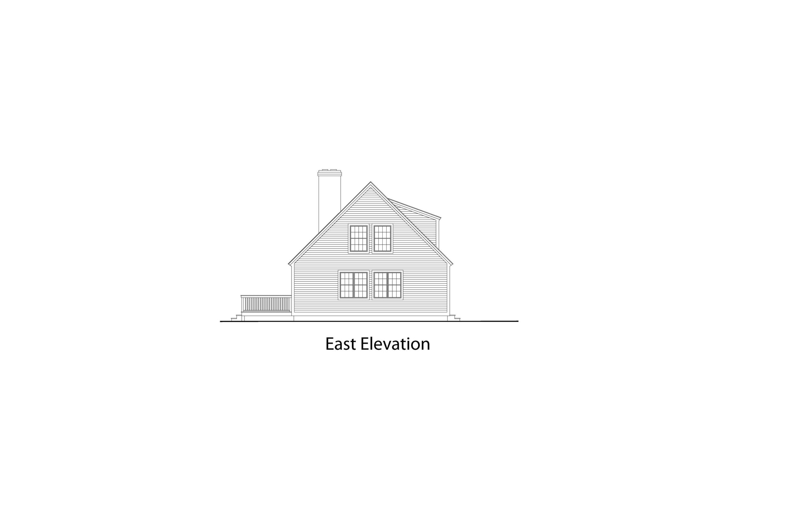 Watermill 1750 east elevation