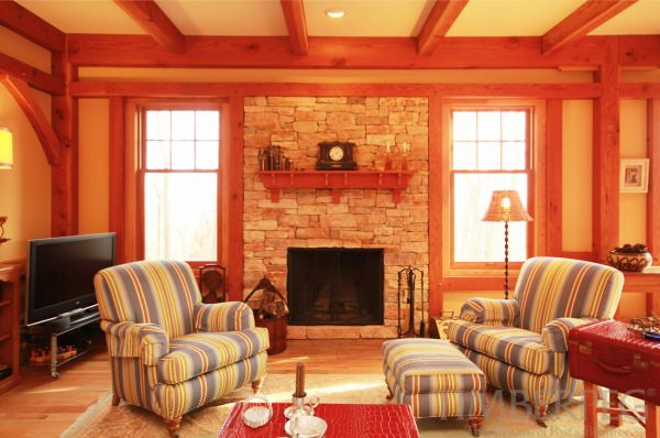 Stoney Creek VA 5902 living room featuring stone fireplace