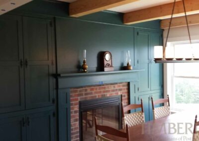 Gilmanton NH T00834 fireplace in dining room