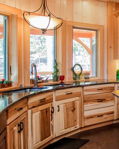 Hancock Maryland kitchen with hickory cabinetry