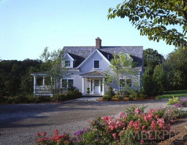 Exterior front door view with garden in foreground